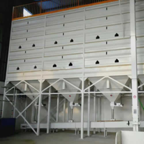 Small steel grain square silo